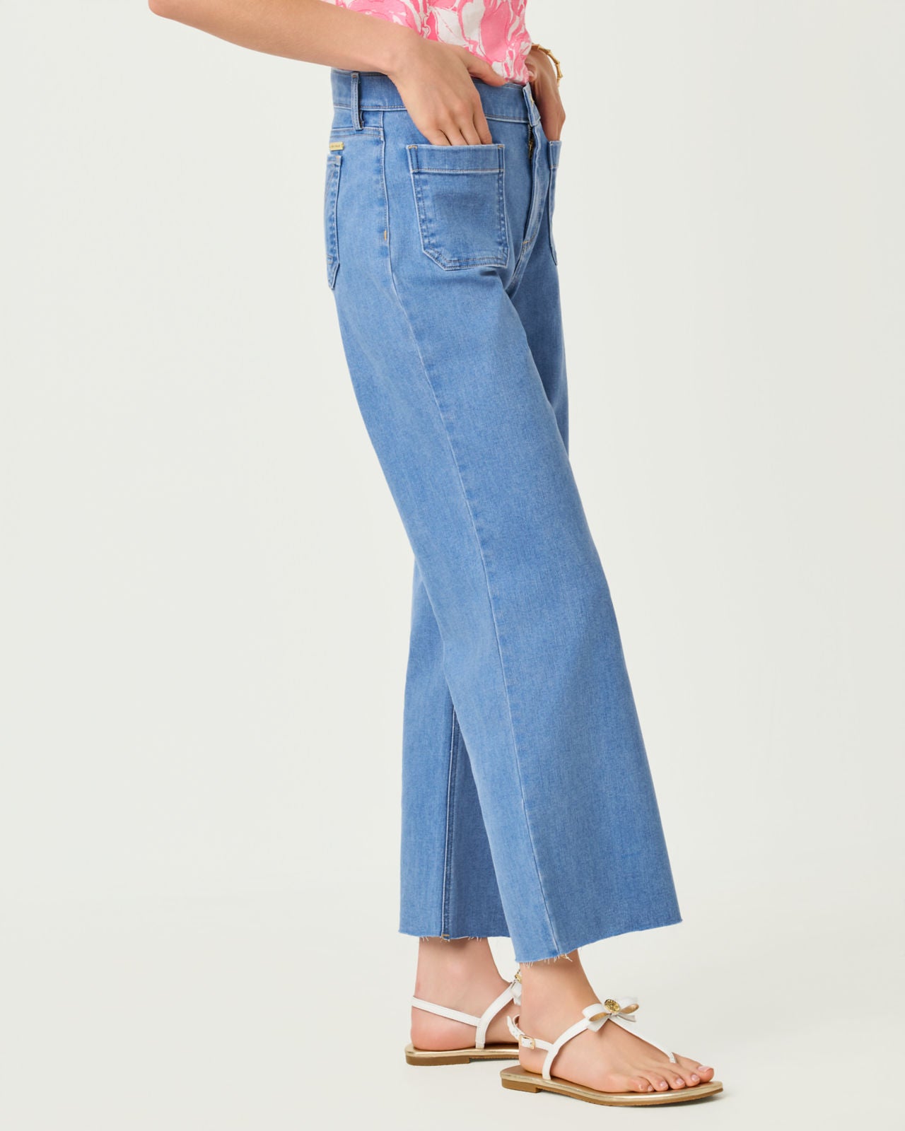 Harleen High Rise Crop Jean In Rosanna Wash
