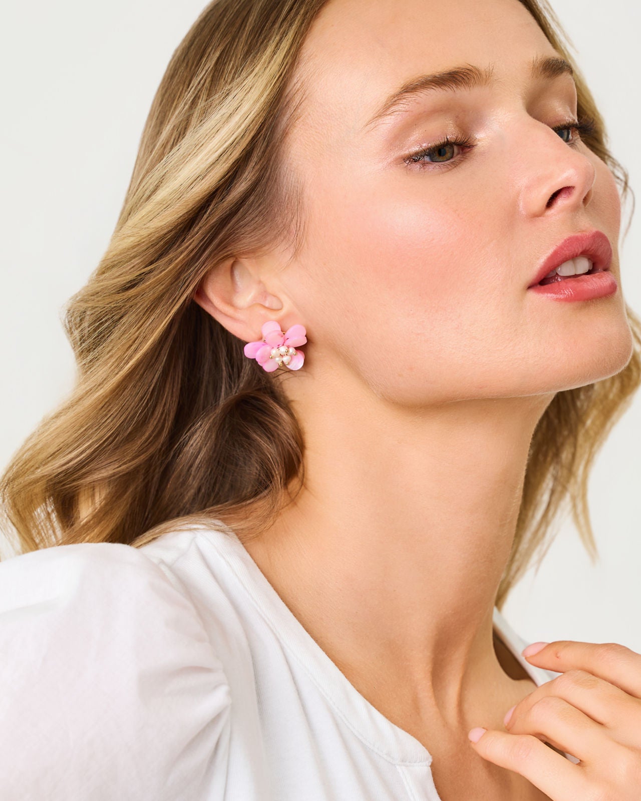 Burst Of Joy Earrings In Pink Muse