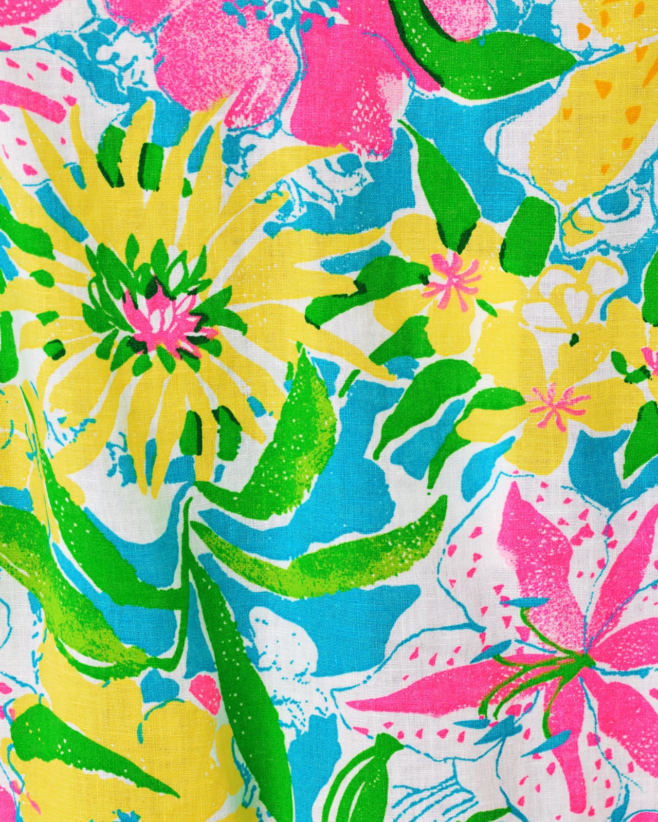 Annadetta Linen Tunic Dress In Lovely Lilly
