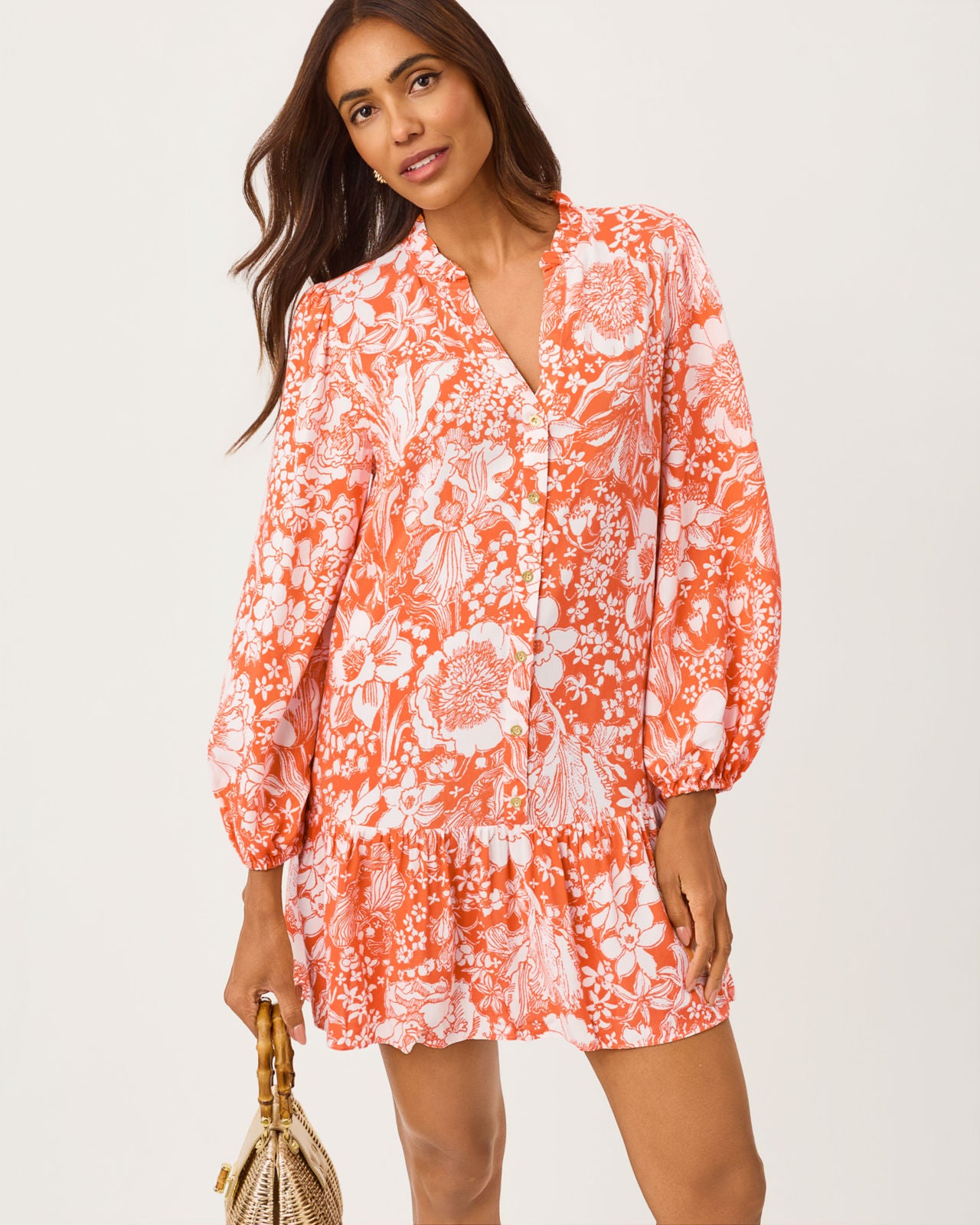 Shaley Tunic Dress In Budding Romance
