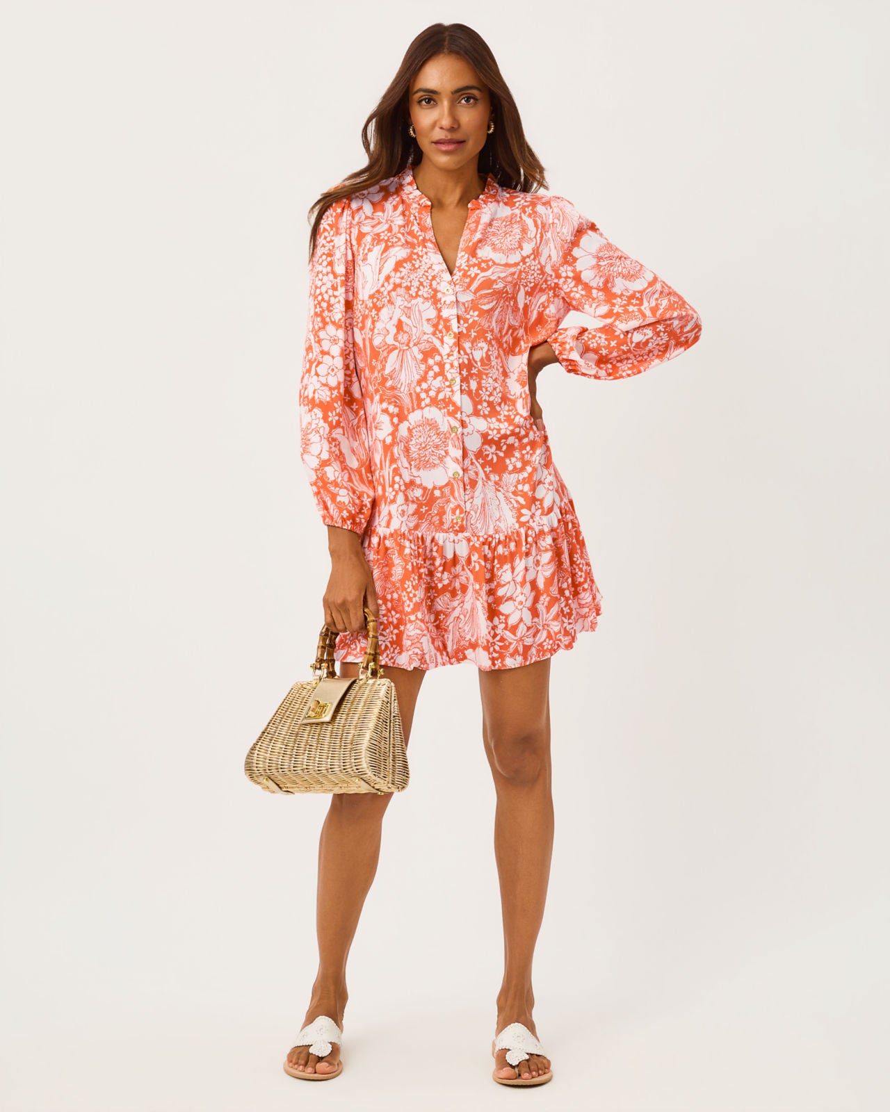 Shaley Tunic Dress In Budding Romance