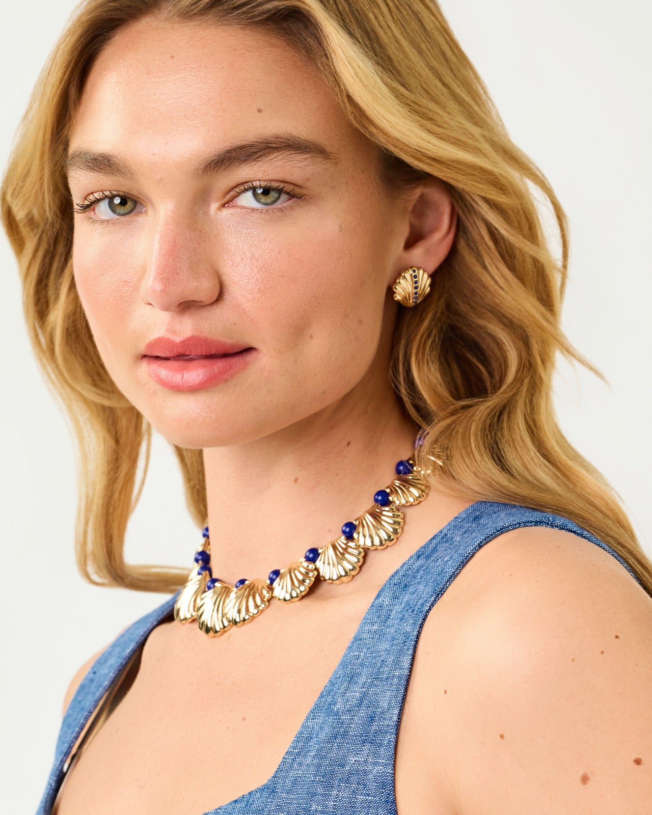 Shelden Necklace In Starlight Navy