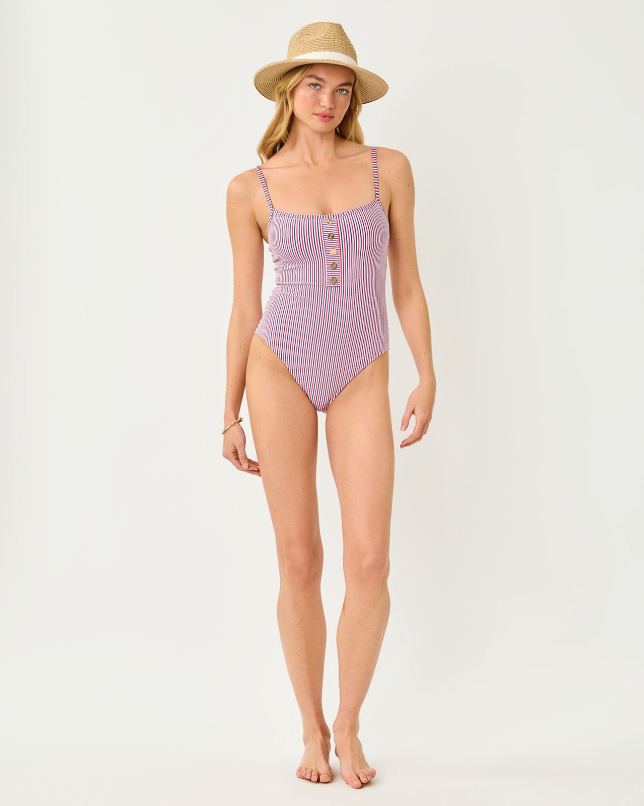 Rhiannan One Piece In Seersucker Stripe Swim