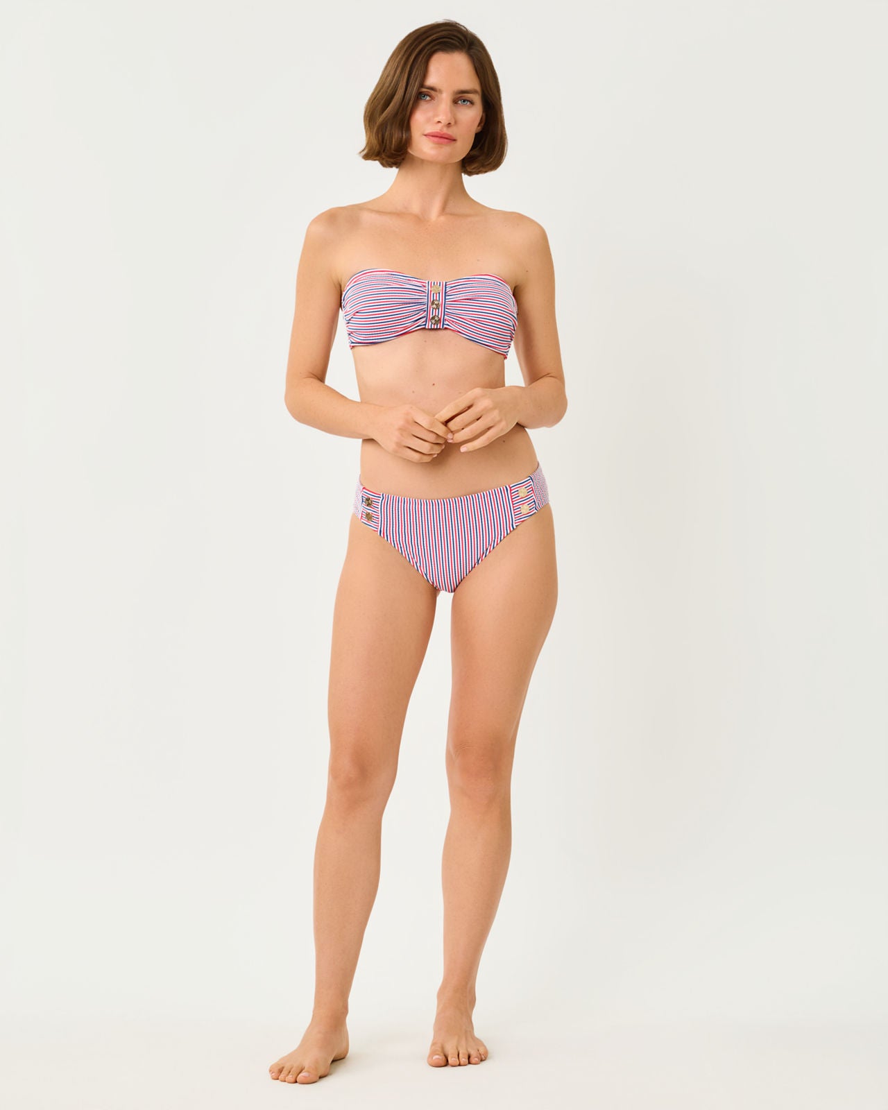 Rior Hipster Bottom In Seersucker Stripe Swim