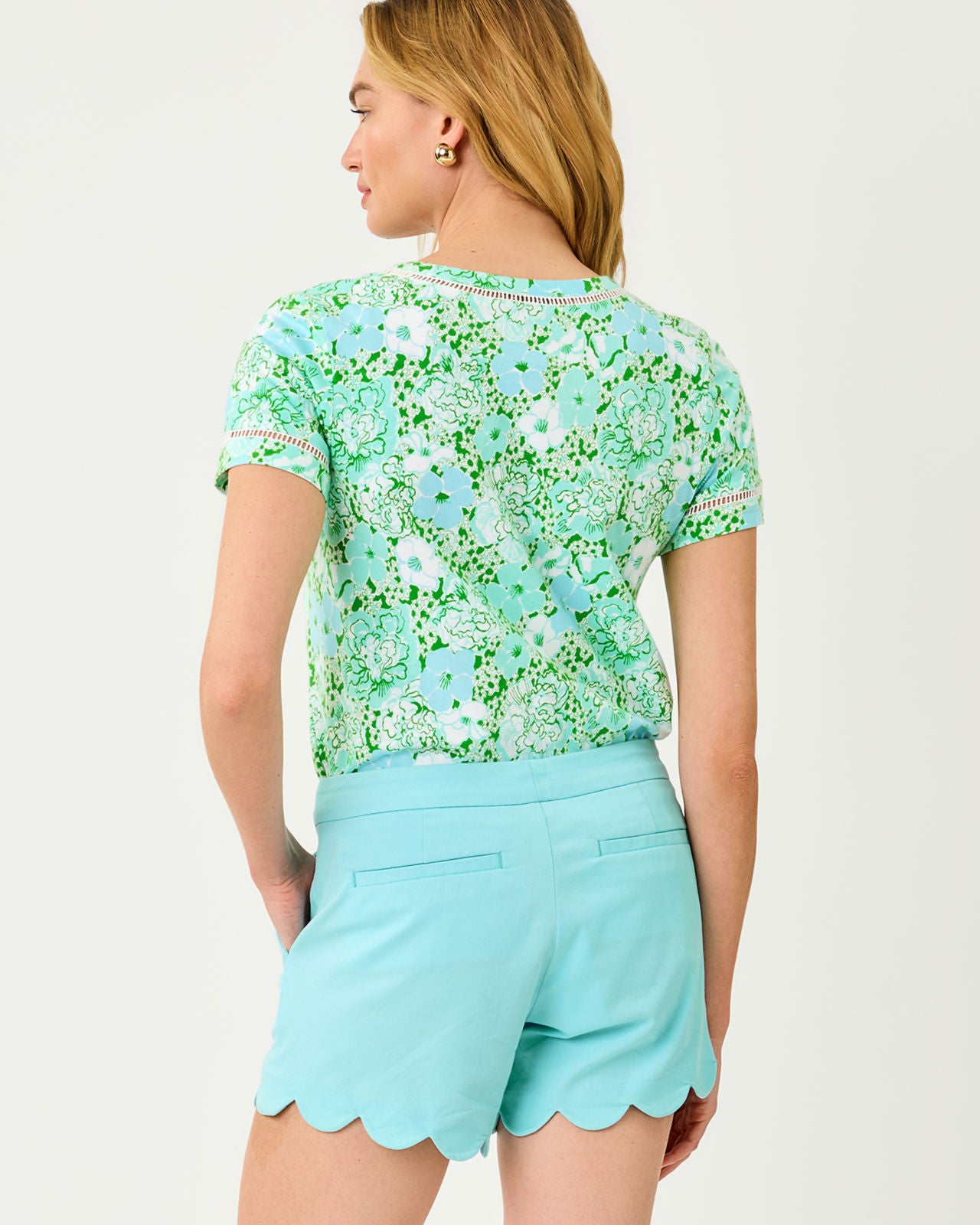 Clairmont Ladder Lace Knit Top In Burst Of Joy