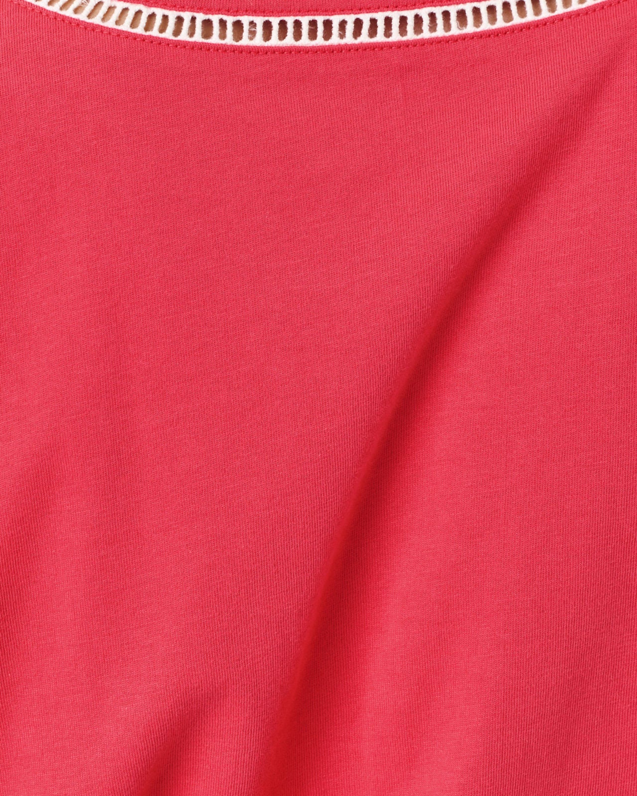 Clairmont Ladder Lace Knit Top In Paradise Punch