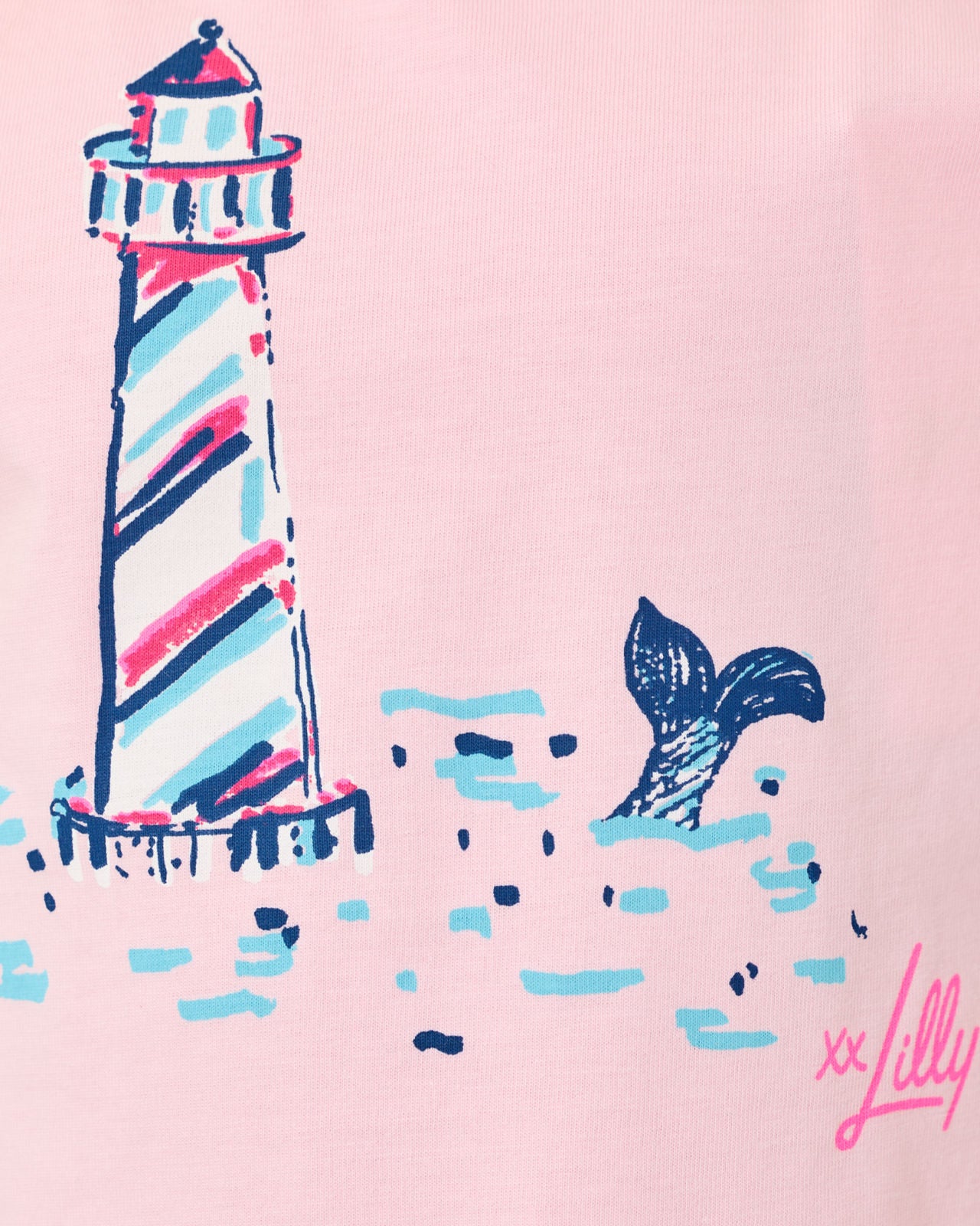 Mini Clairmont Top In Lighthouse Childrens Graphic