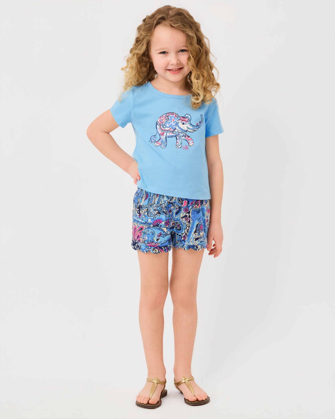 Mini Clairmont Top In Paisley Parade Childrens Graphic