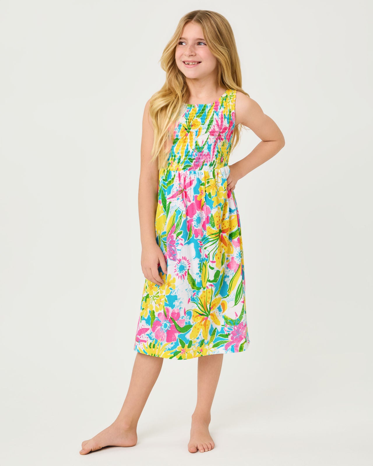 Mini Finnley Midi Dress In Lovely Lilly