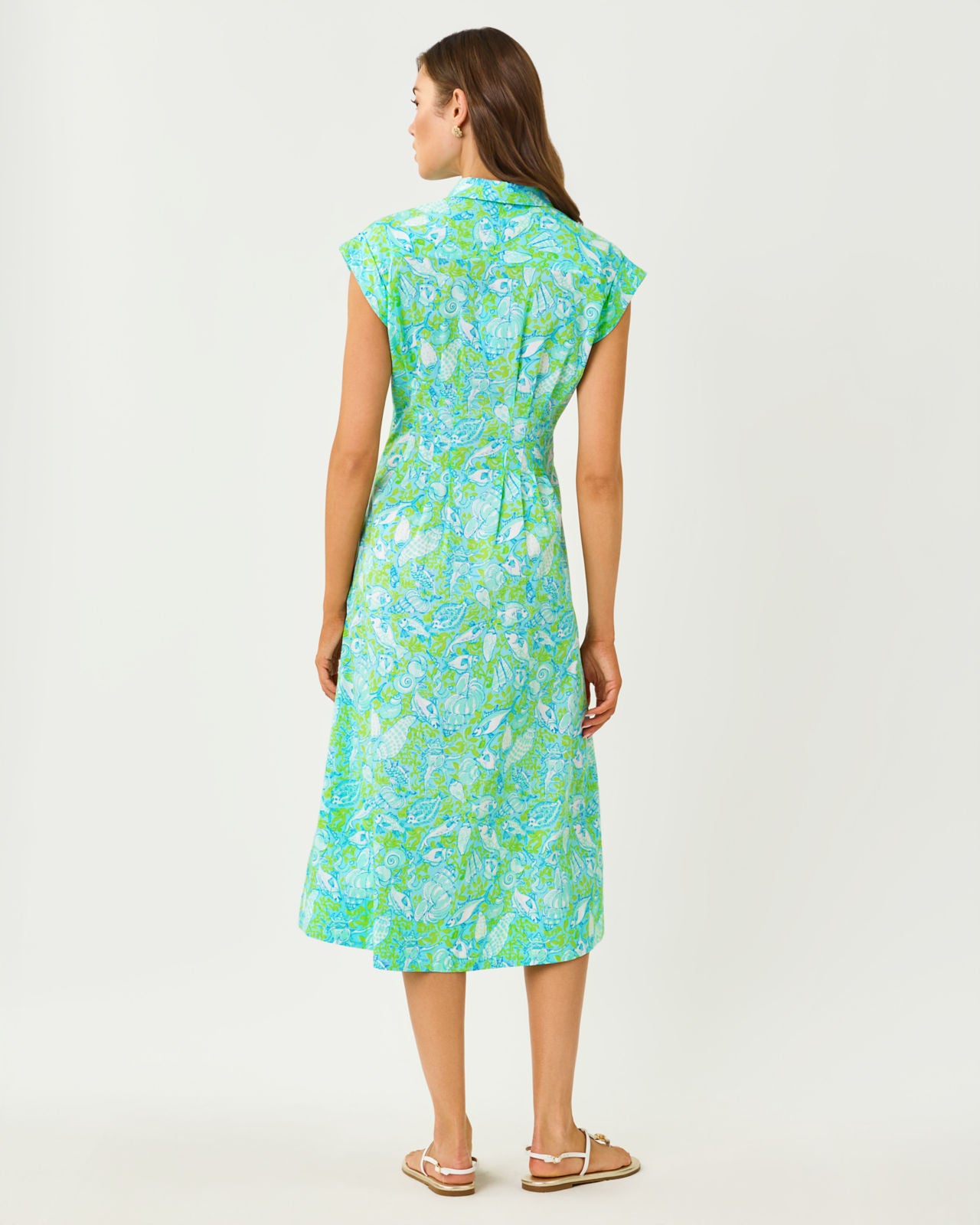Tonya Midi Shirtdress In Throw Me A Line