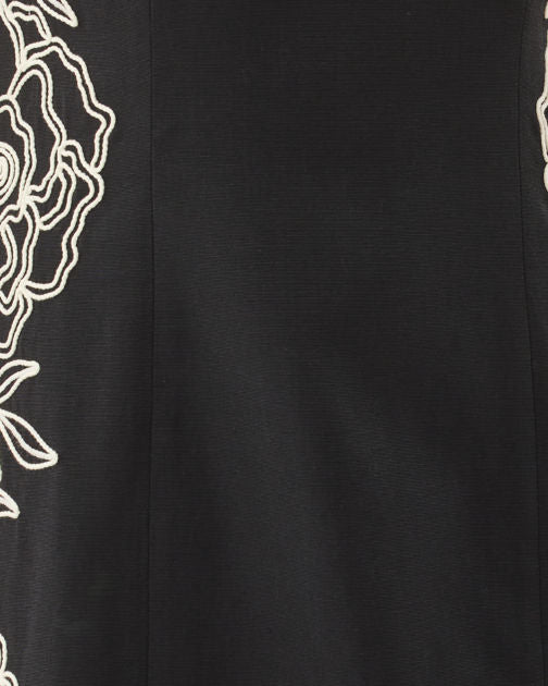 Messina Maxi Shift Dress In Noir