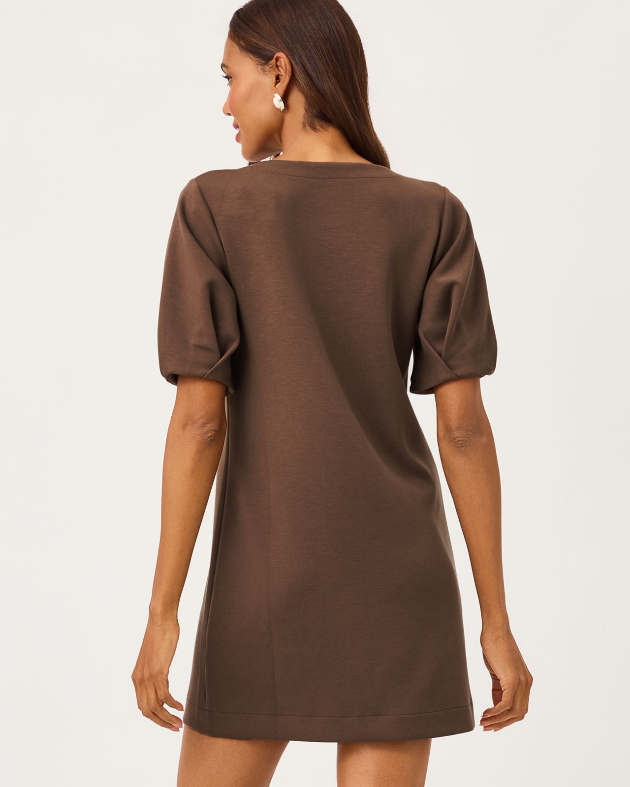 Semana Bubble Sleeve Dres In Coco Beach