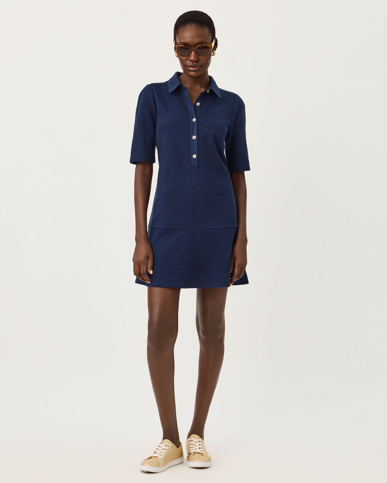 Carmelia Dress In Low Tide Navy