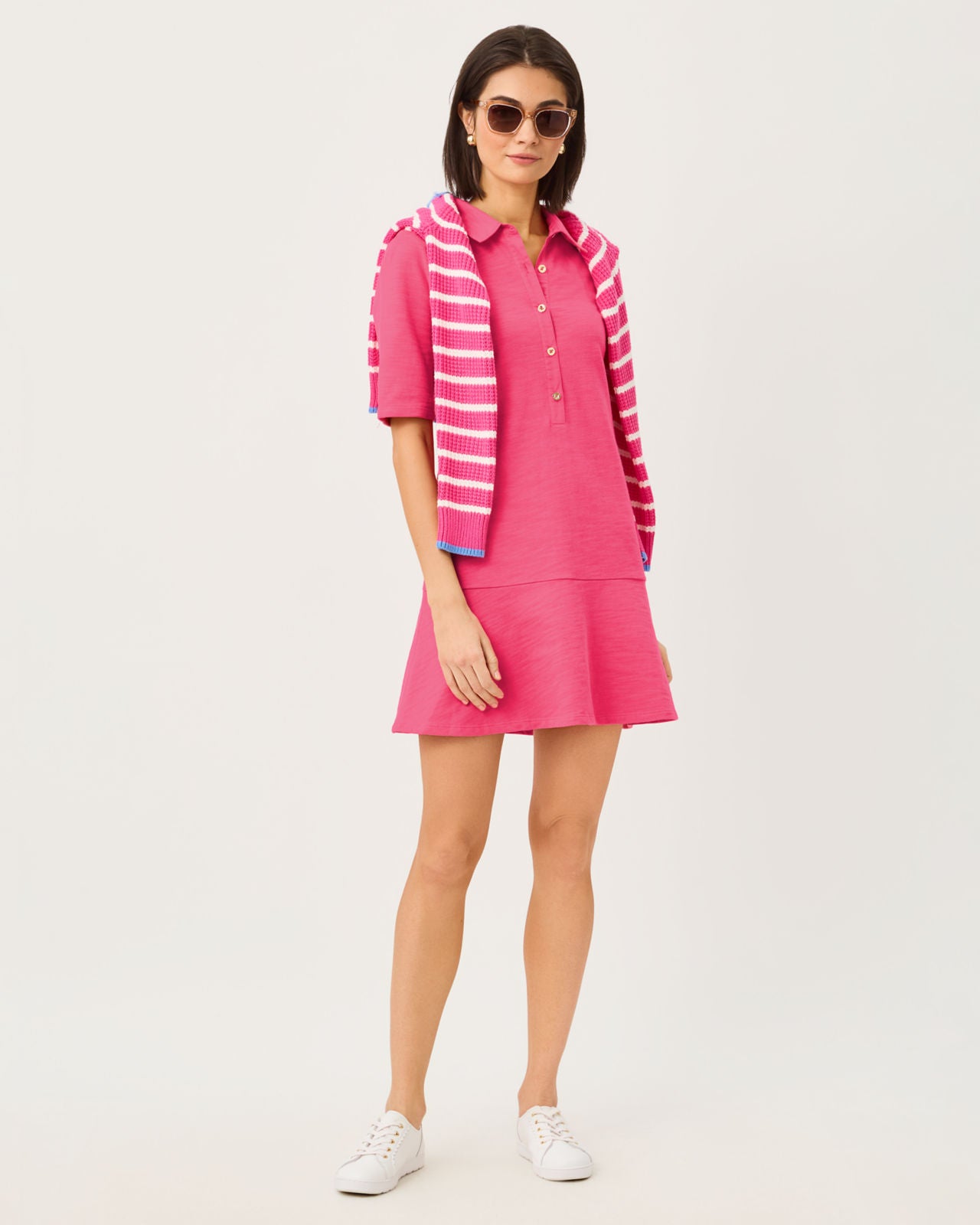 Carmelia Dress In Pink Aster