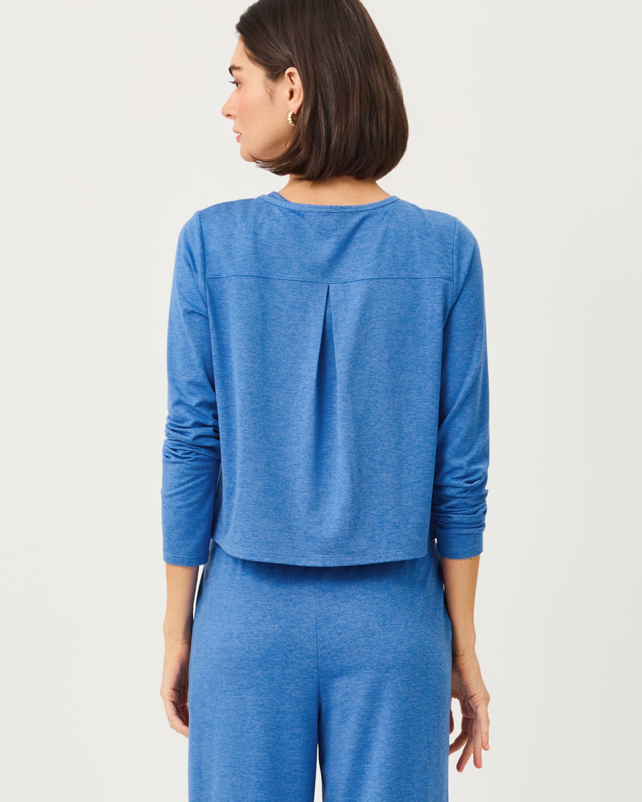 Kai Cardigan UPF 50+ In Heathered Merriweather Blue