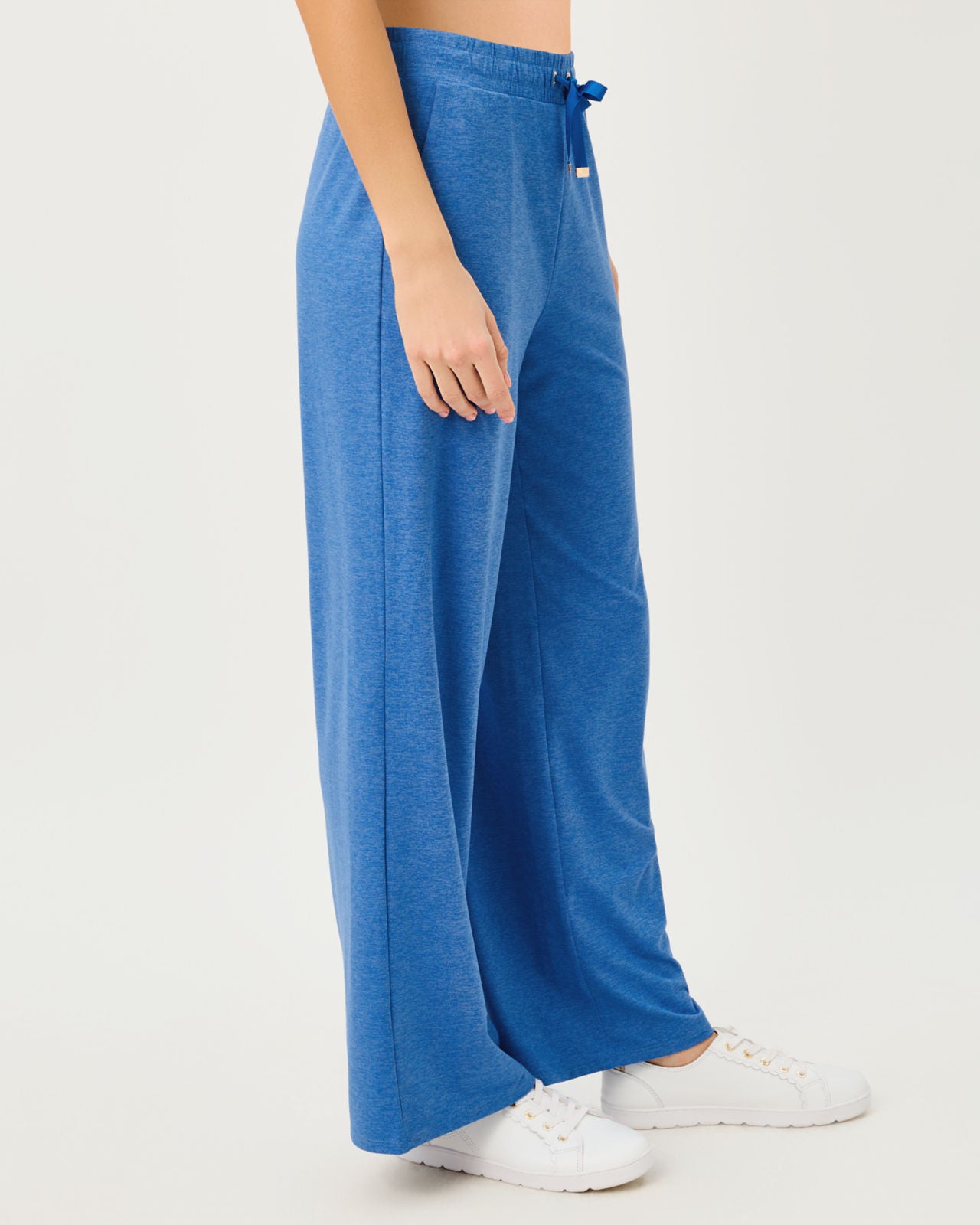 Callie Wide Leg Pant UPF 50+ In Heathered Merriweather Blue