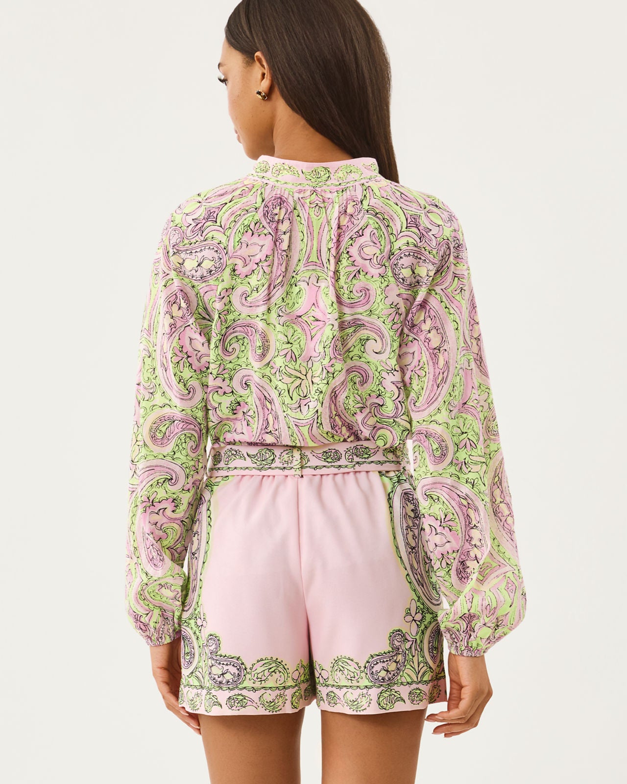 Noor Long Sleeve Top In Estoril