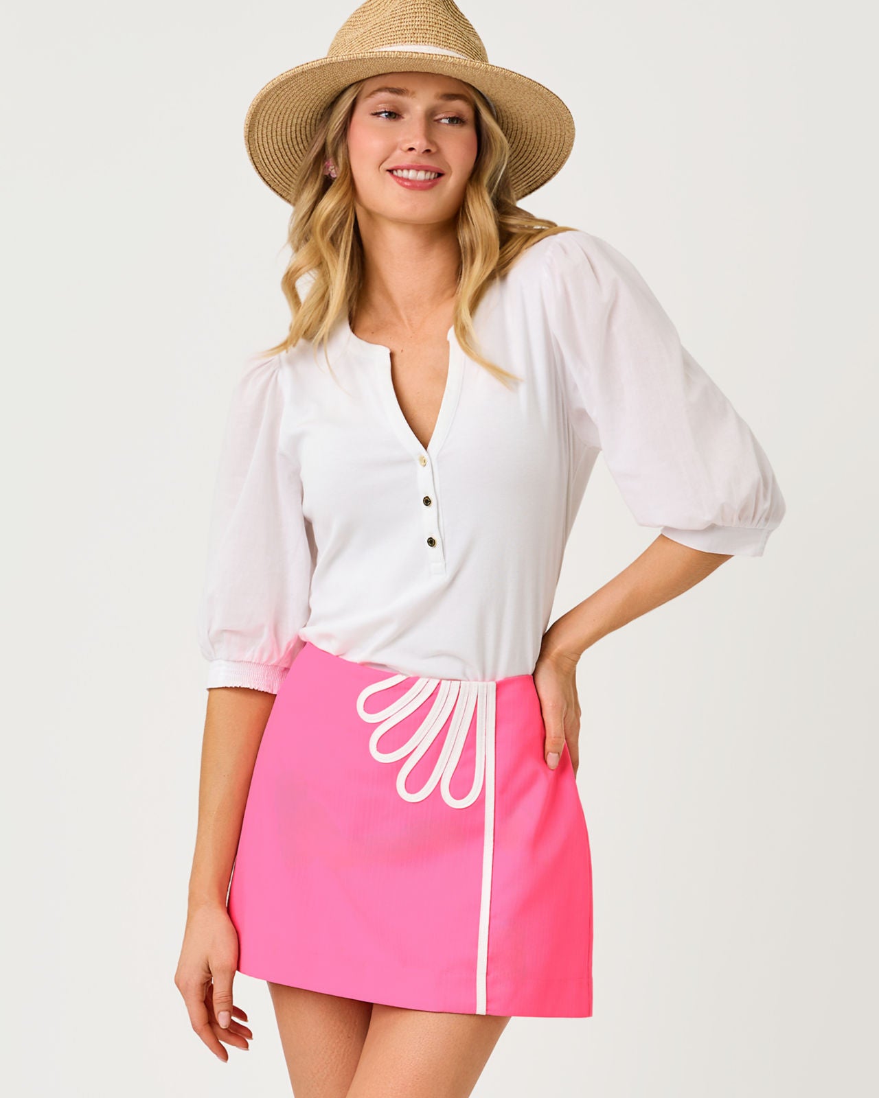 Michelina Mini Skort In Cherry Blossom Pink