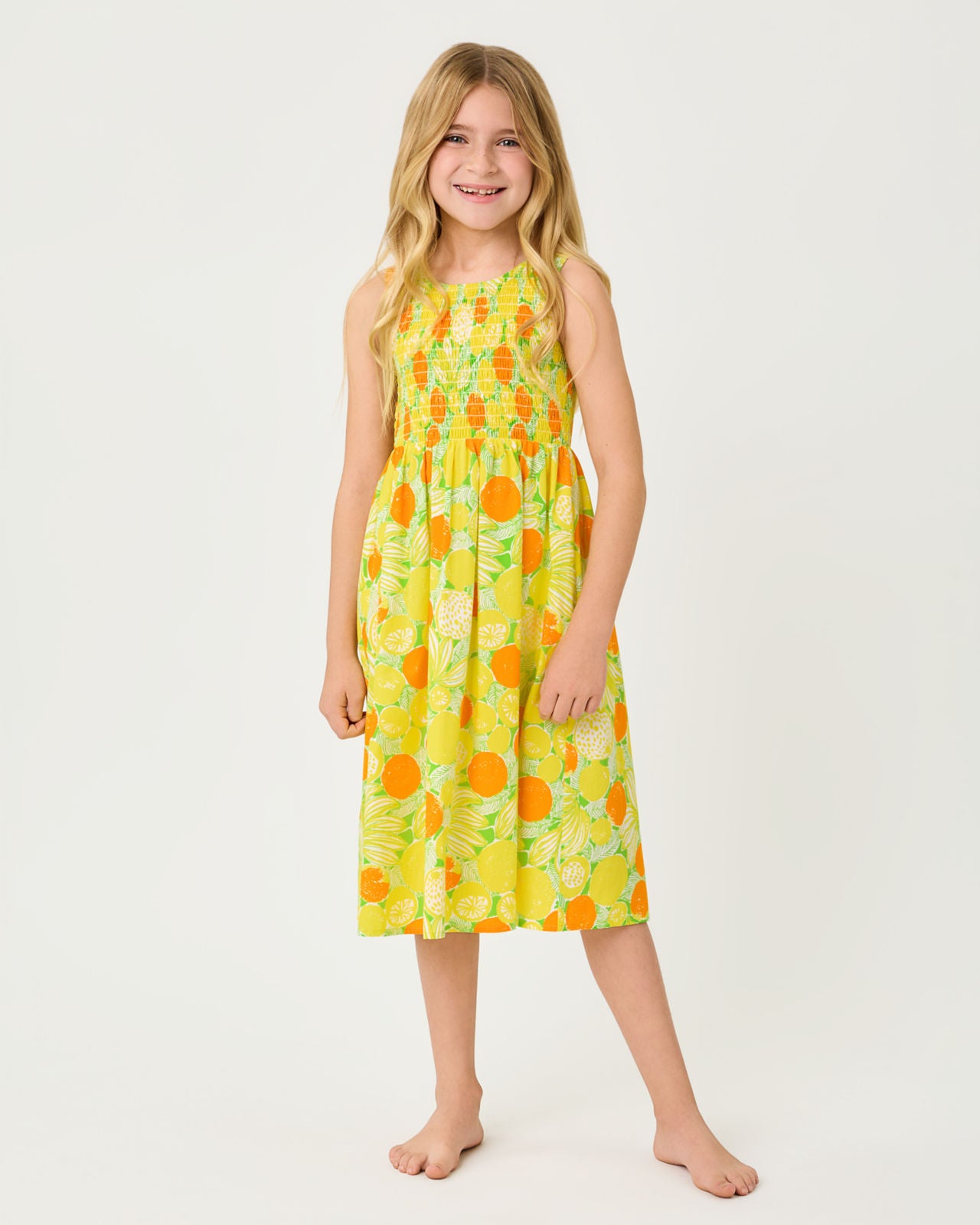 Mini Daisey Midi Dress In Zesty