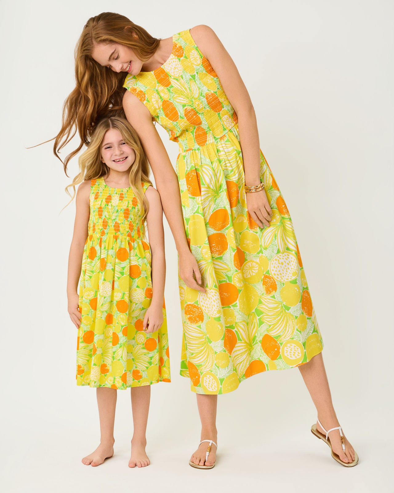 Mini Daisey Midi Dress In Zesty