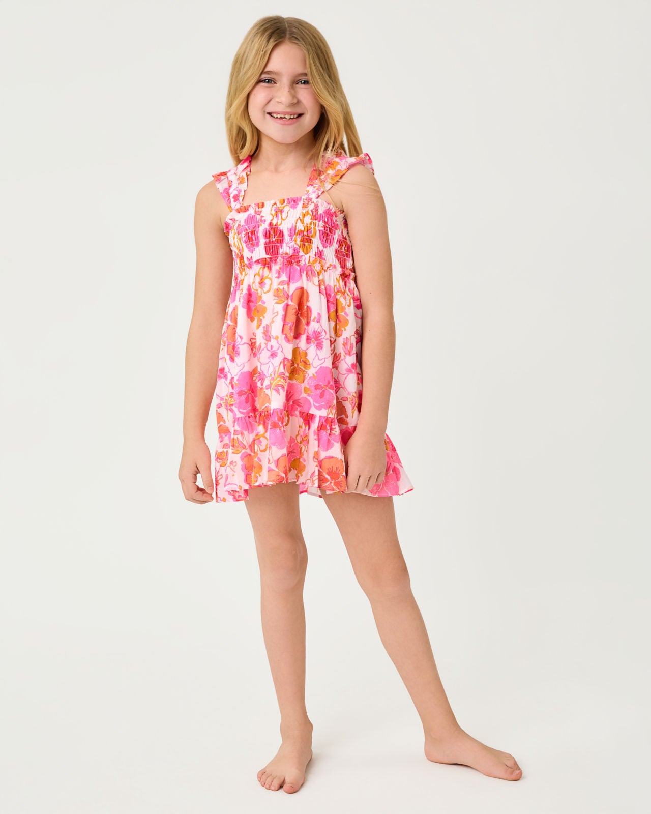 Mini Hadly Dress In Pansy Fansy