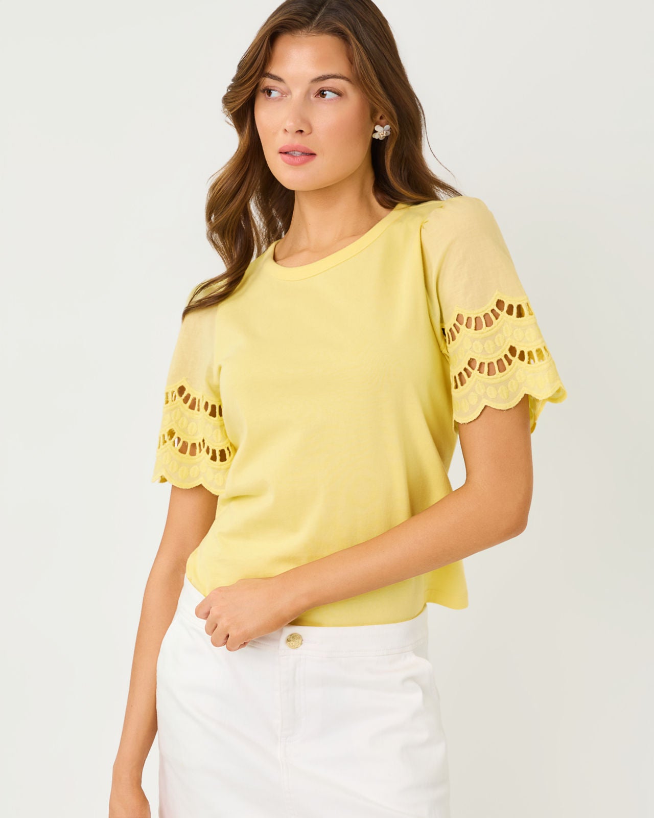 Sebene Knit Top In Finch Yellow