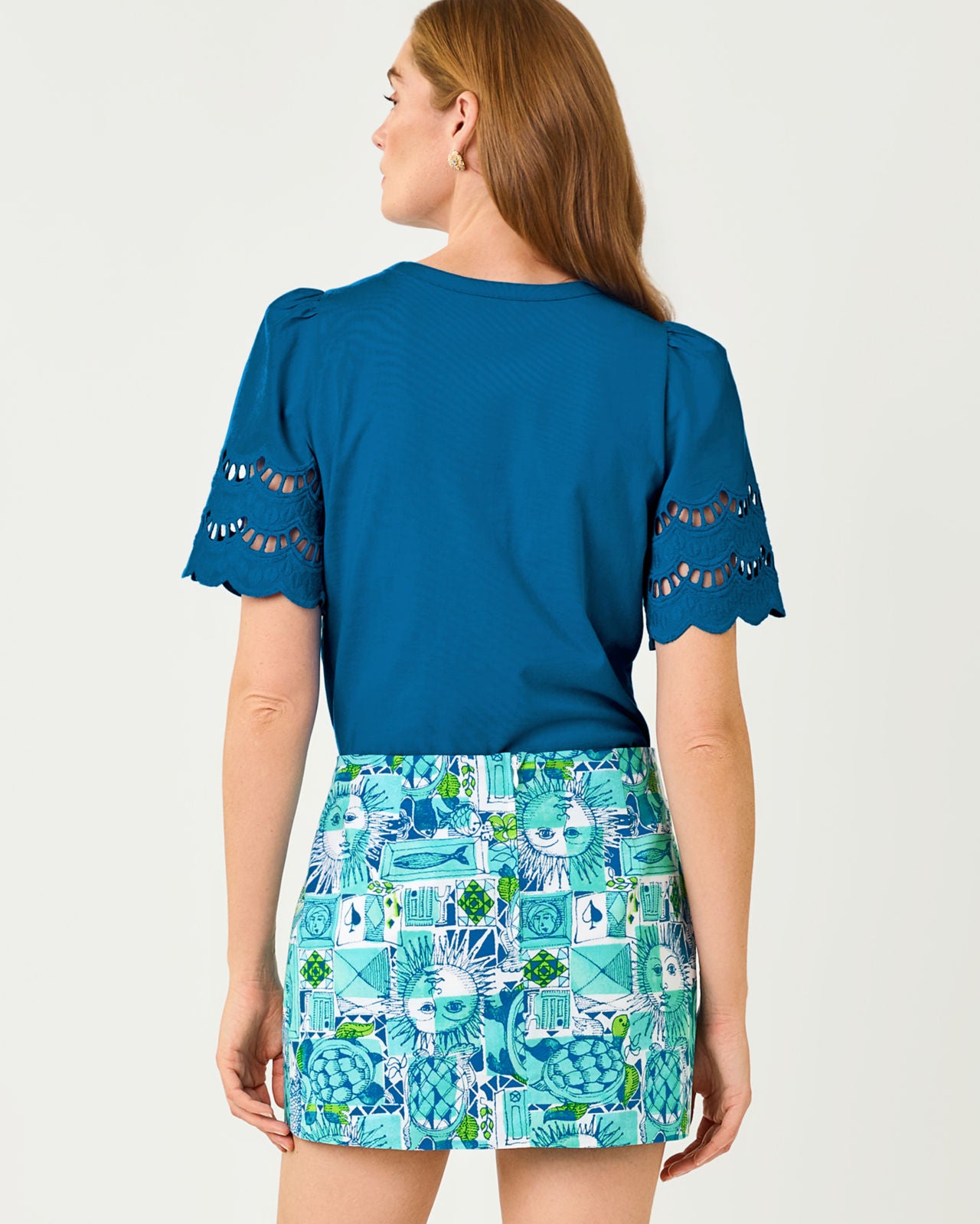 Sebene Knit Top In Nassau Blue