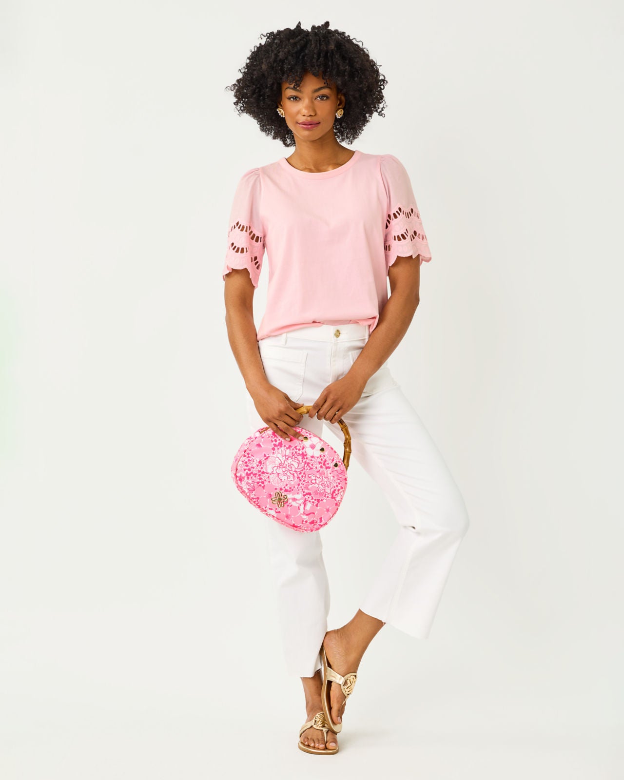 Sebene Knit Top In Pink Muse