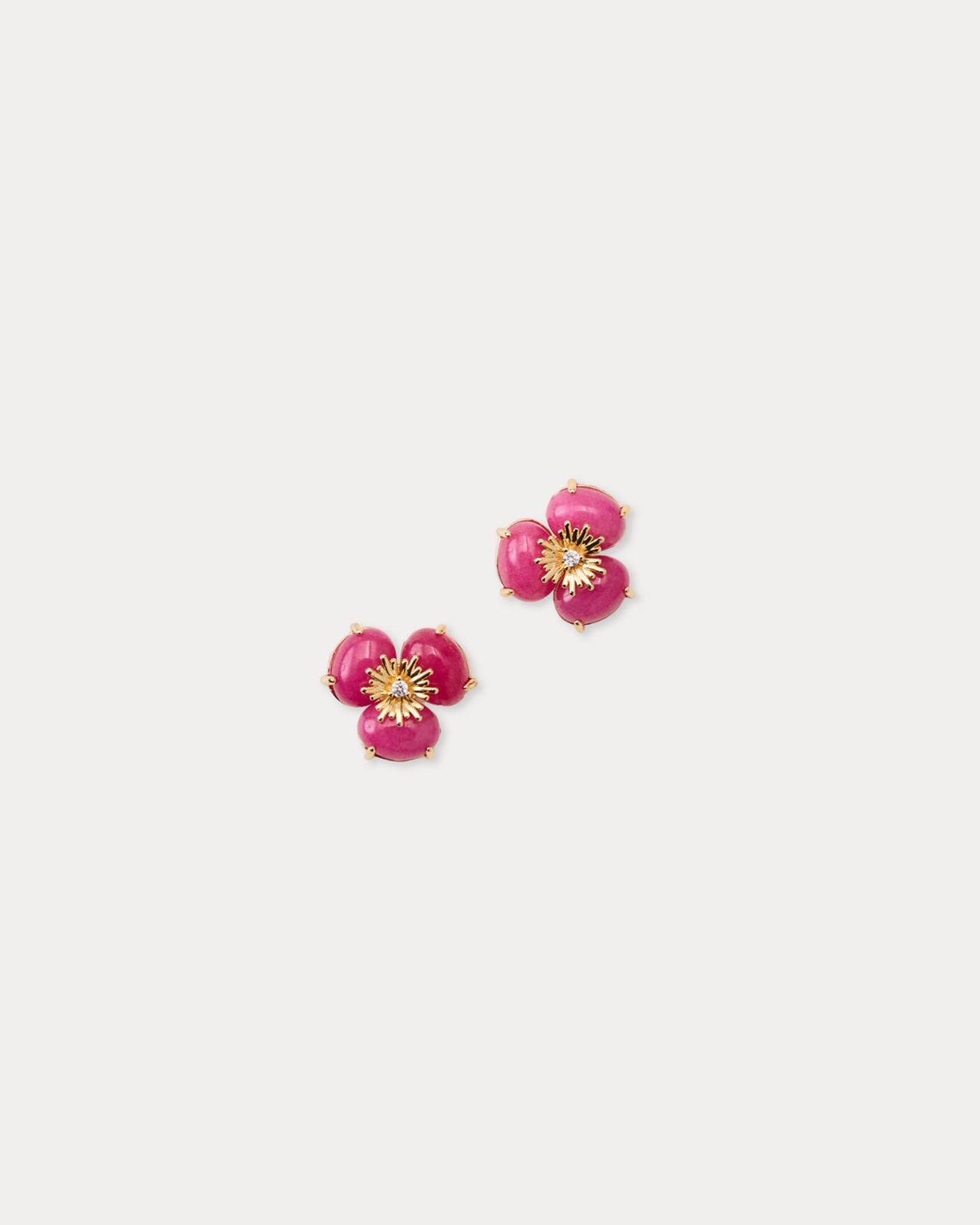 Camouflage Catwalk Earrin In Pink Aster