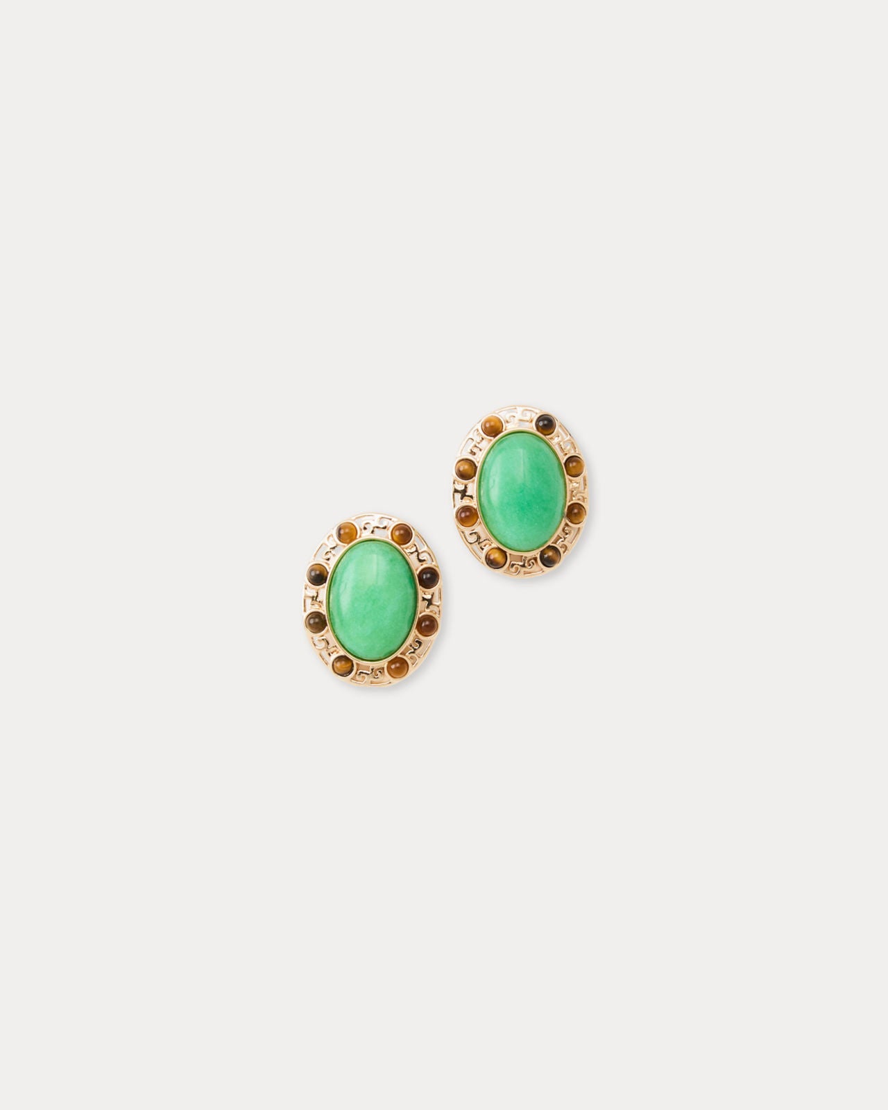 Via Palm Earrings In Chateau Green