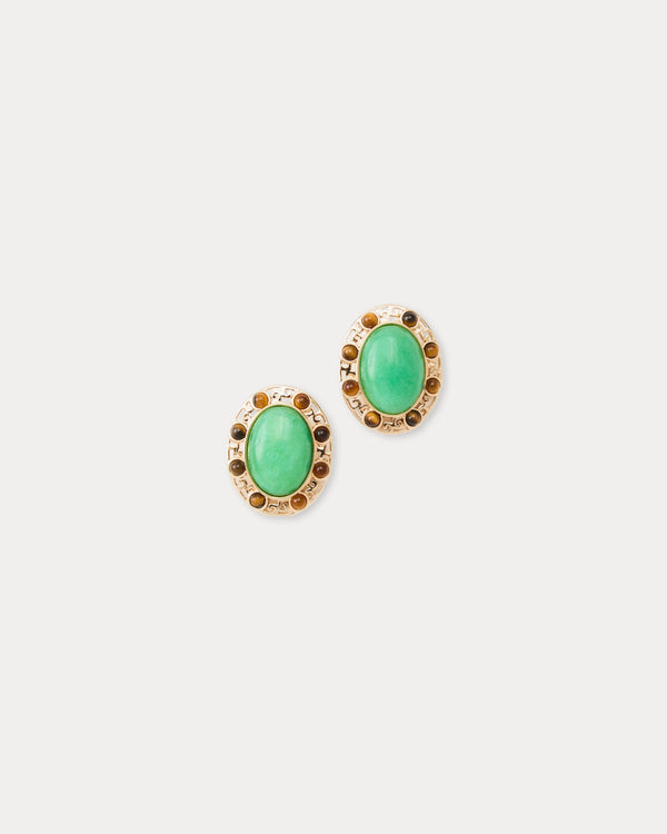 Via Palm Earrings In Chateau Green
