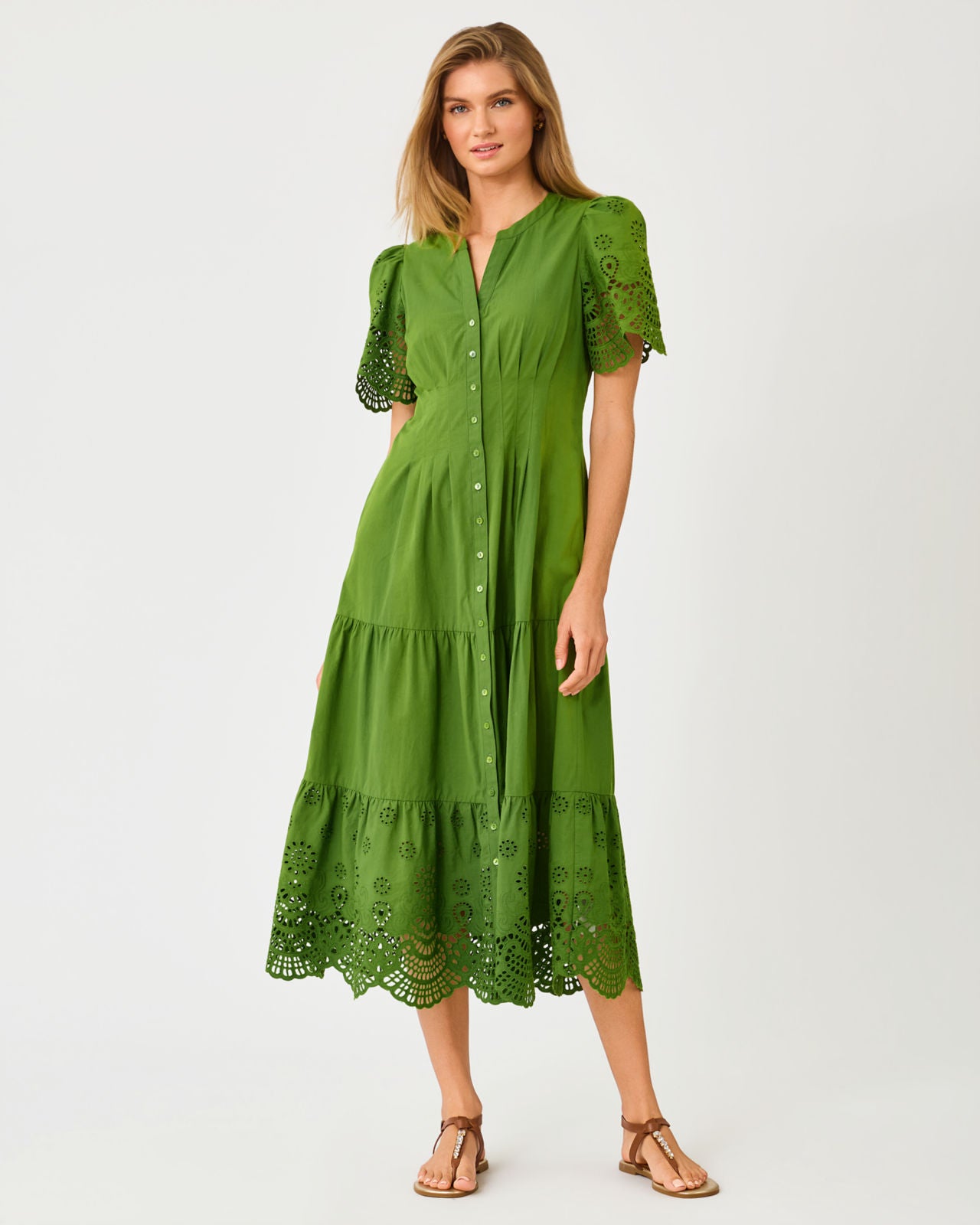 Wayland Midi Dress in Oregano