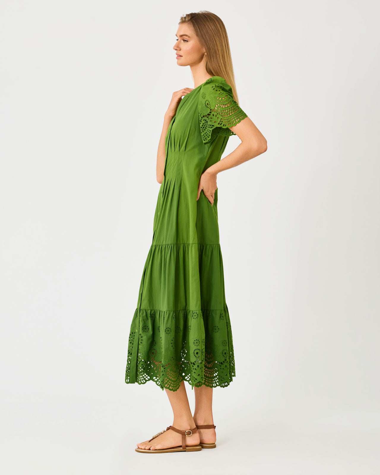 Wayland Midi Dress in Oregano