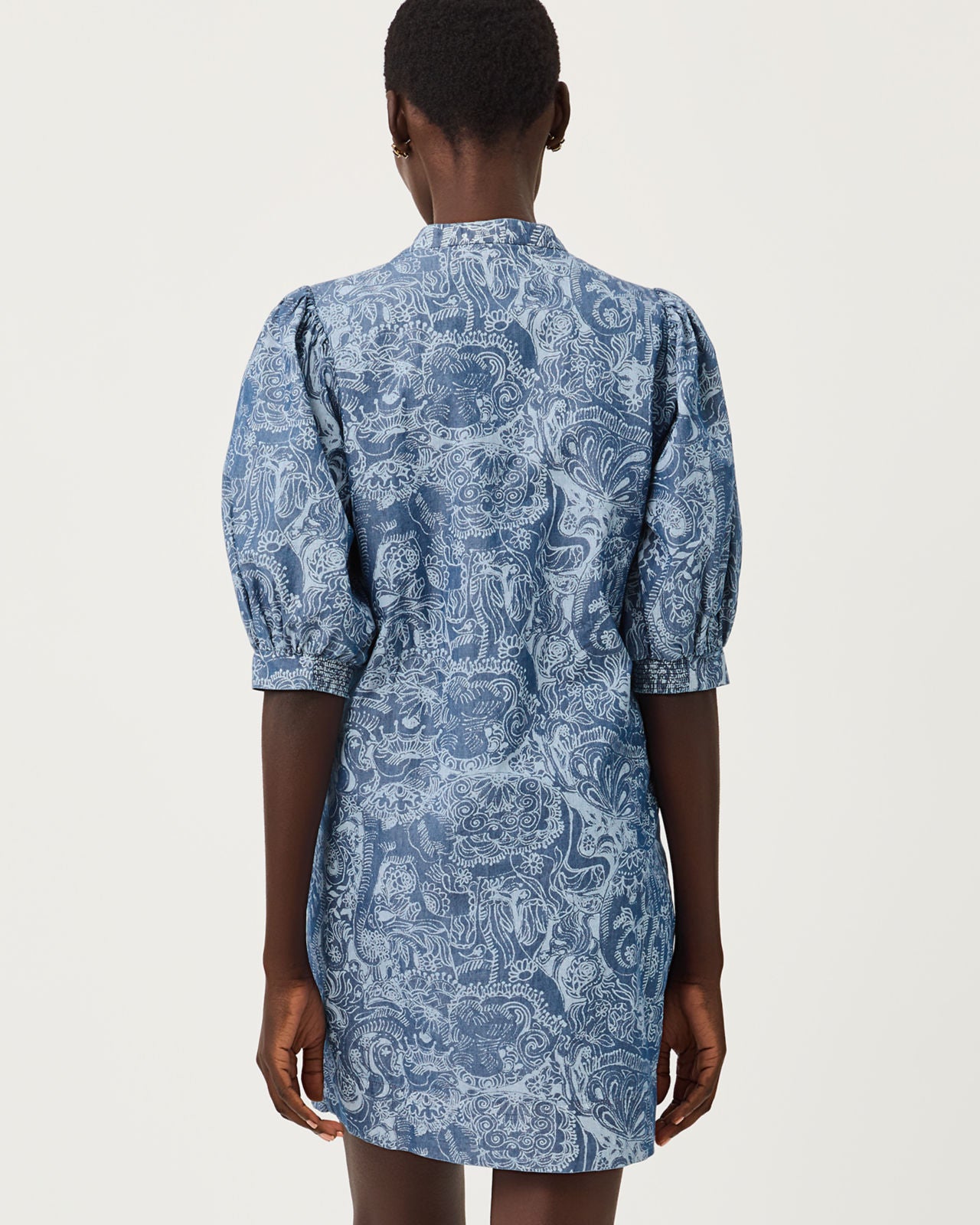 Mialeigh Elbow Sleeve Dress In Paisley Parade