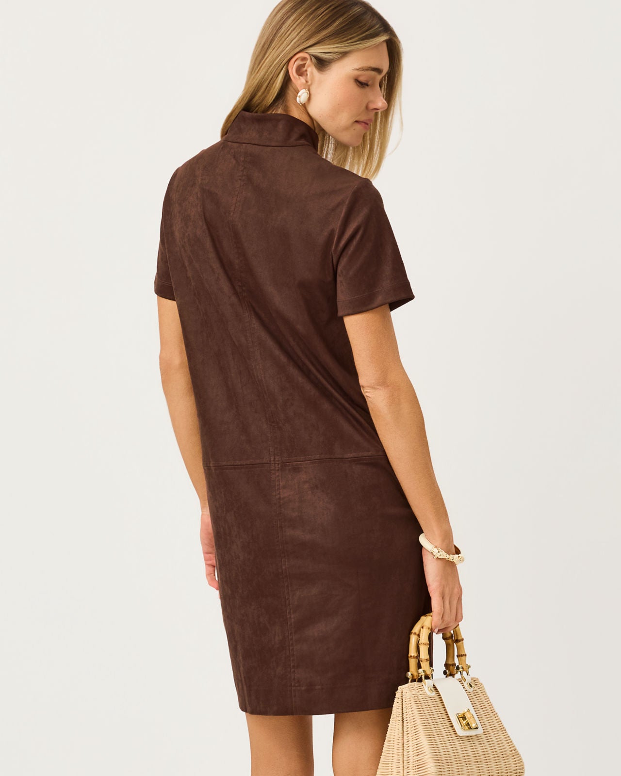Short Sleeve Rosee Dress In Coco Beach