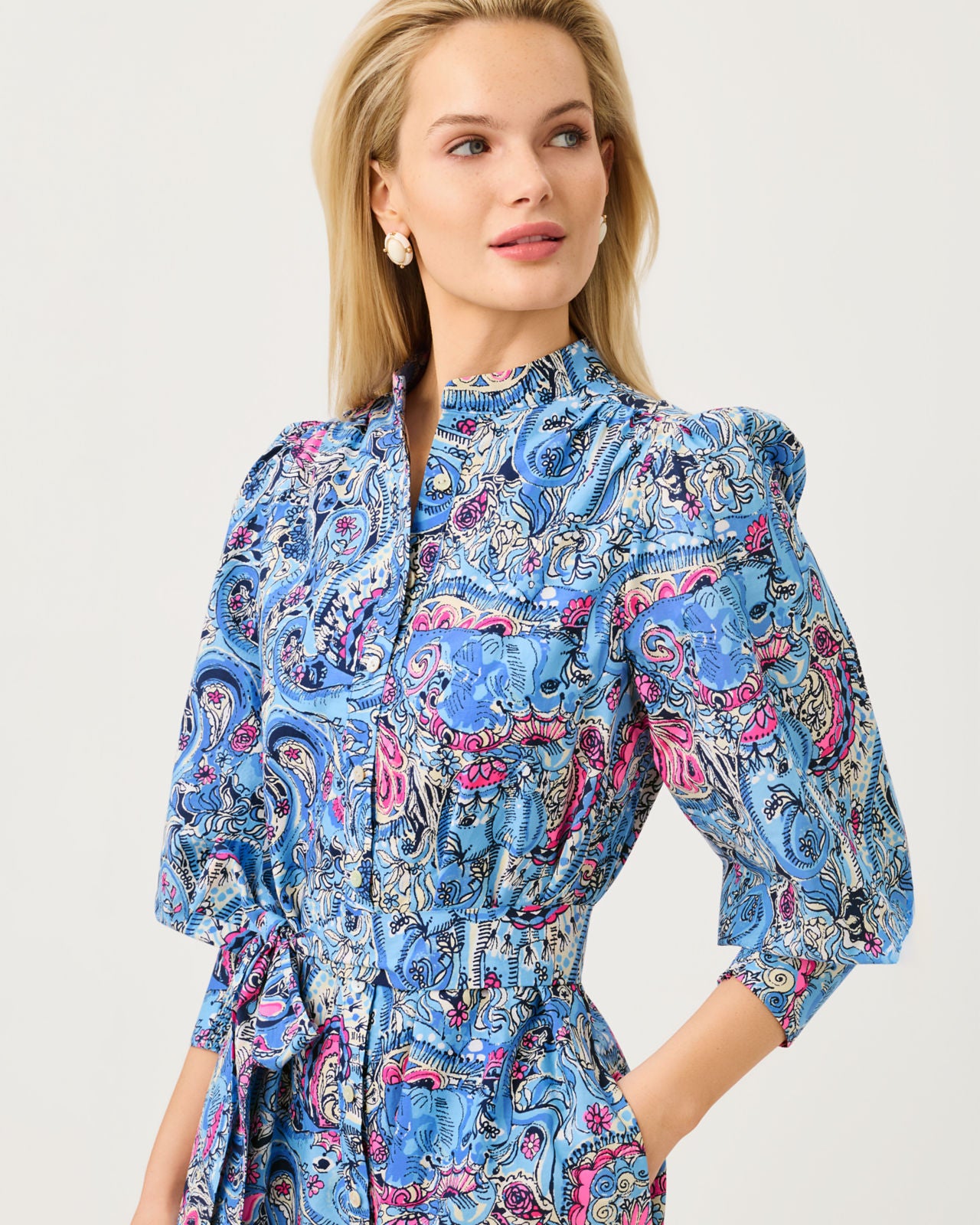 Drena Midi Dress In Paisley Parade