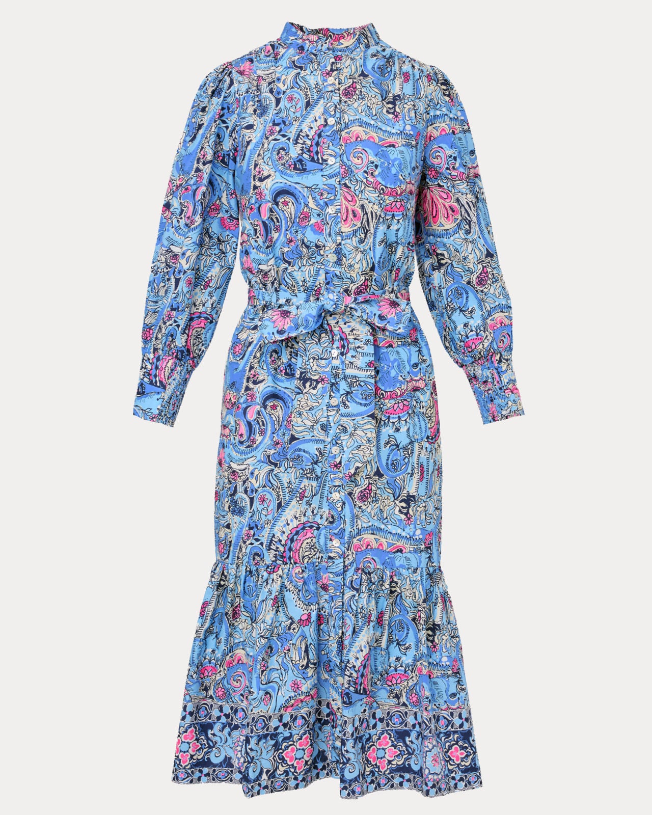 Drena Midi Dress In Paisley Parade