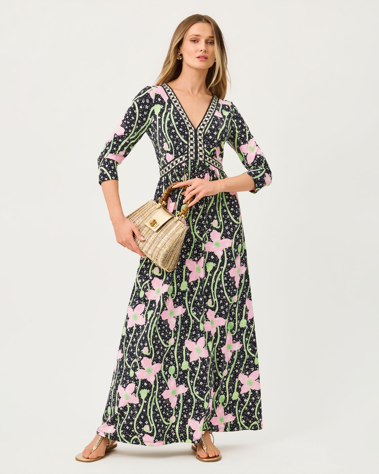 Harlynn Maxi Dress In Blushing Blooms