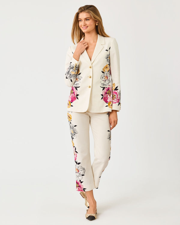 Marta Stretch Pant In Peony Perfection