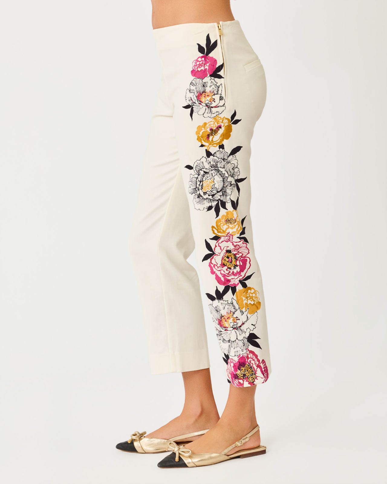 Marta Stretch Pant In Peony Perfection