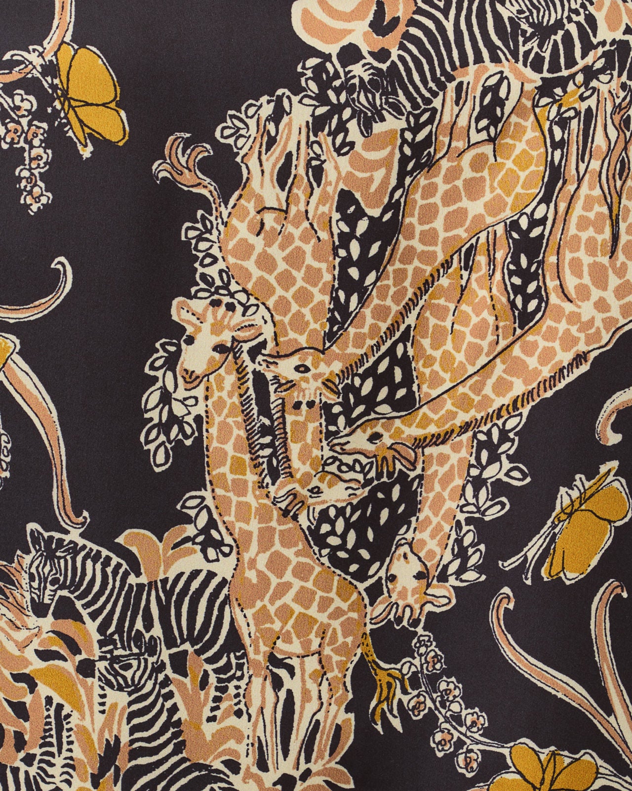 Irella Caftan Dress In Striped Safari