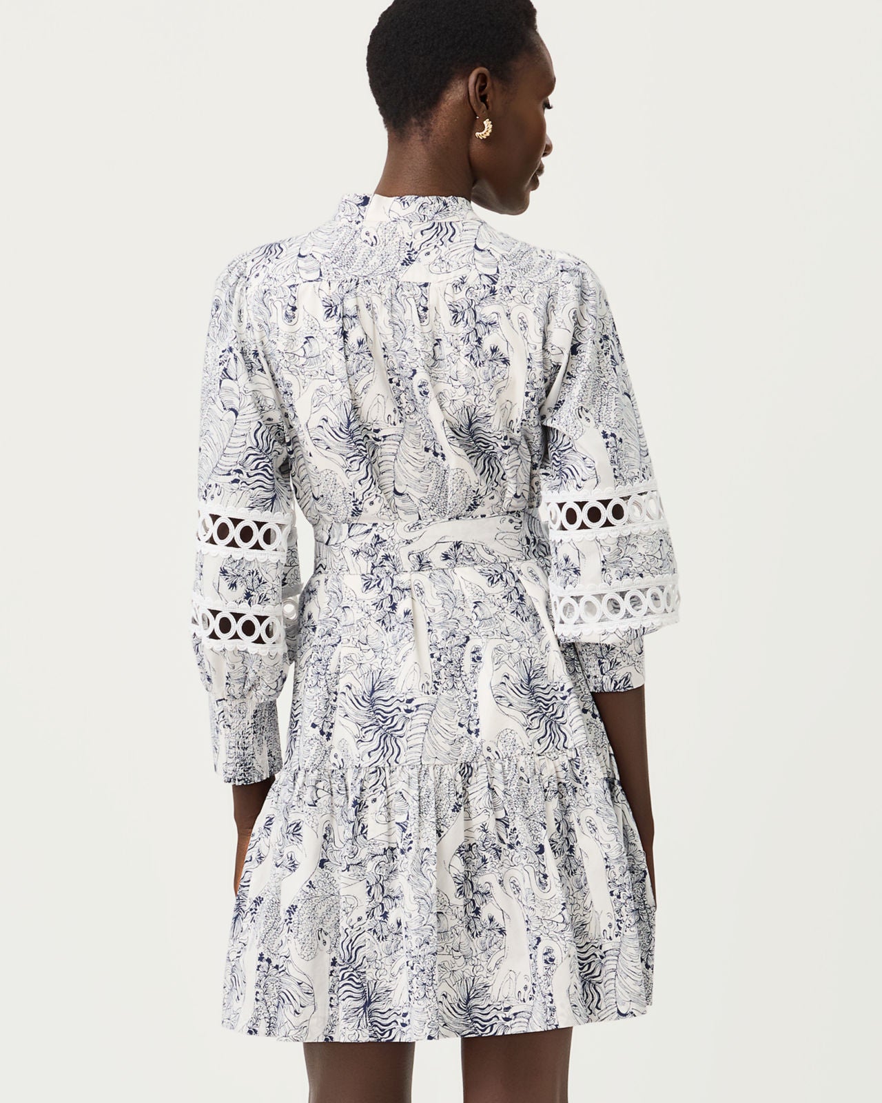 Drena Dress In Lil Palm Prowl
