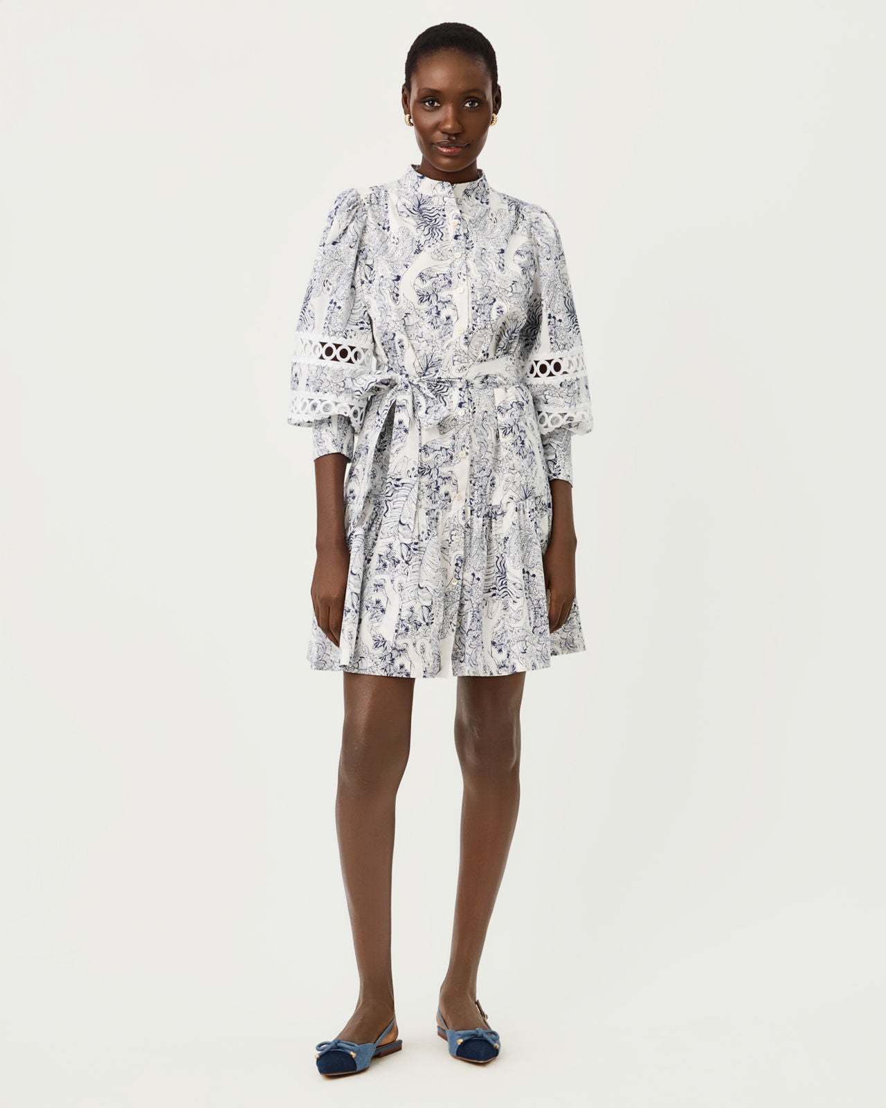 Drena Dress In Lil Palm Prowl