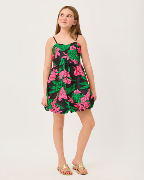 Mini Bowman Dress In Jungle Bouquet Jacquard