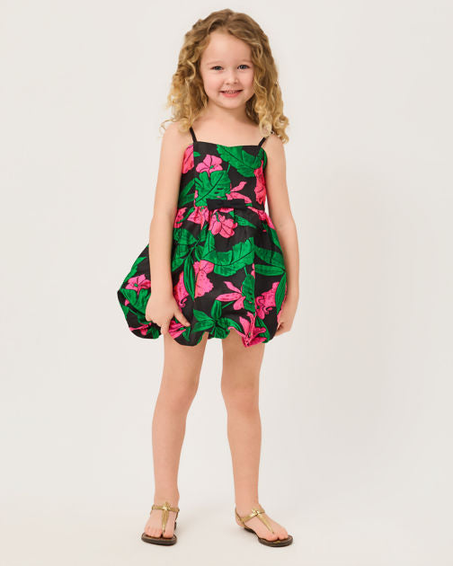 Mini Bowman Dress In Jungle Bouquet Jacquard