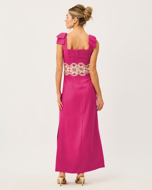 Gracelin Maxi Dress In Berry Bouquet