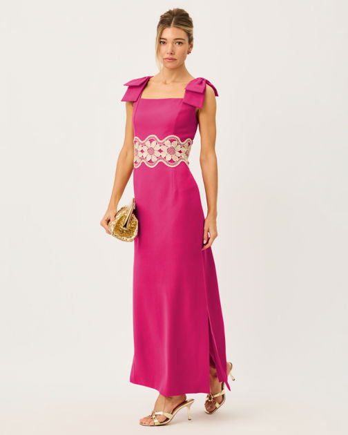 Gracelin Maxi Dress In Berry Bouquet