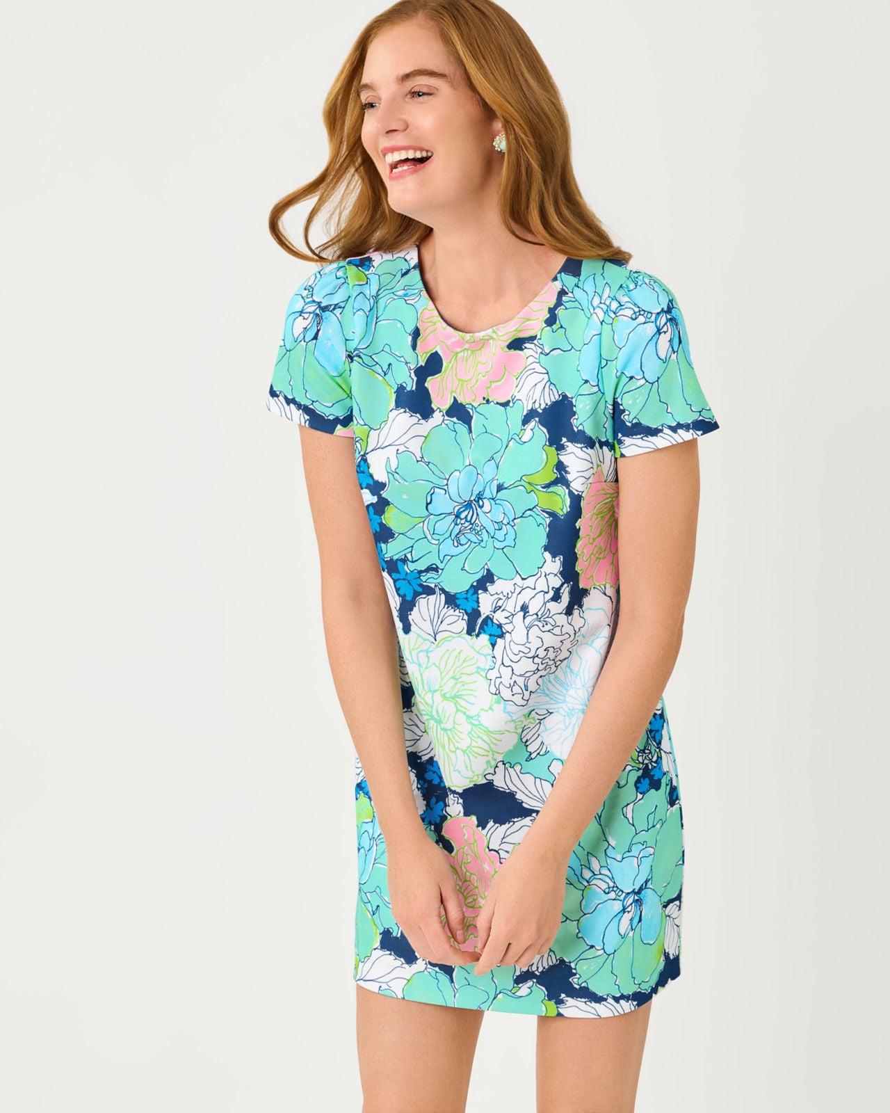 Melodie Skirted Romper In Tennessees Hibiscus