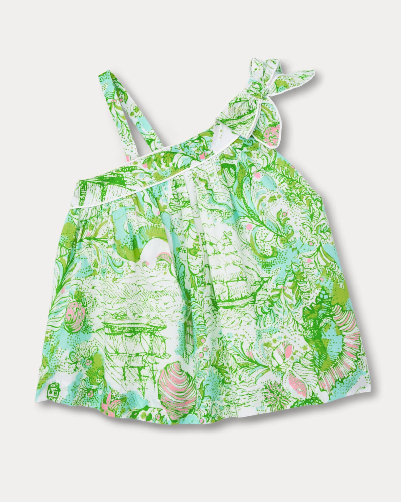 Tessa One Shoulder Top In Ship To Shore