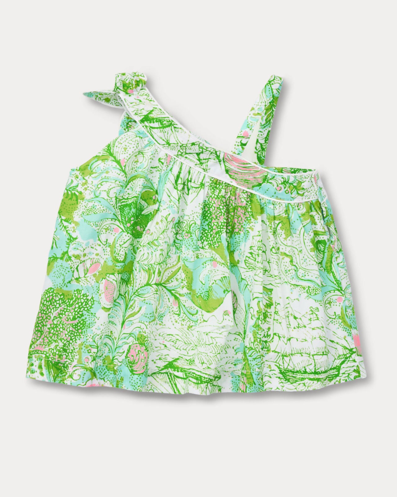 Tessa One Shoulder Top In Ship To Shore